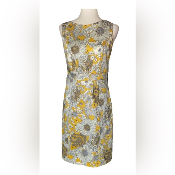 Liberty of London for Target Dresses & Skirts - Liberty of London for Target Yellow Sunflower sheath-side zipper dress
size 6